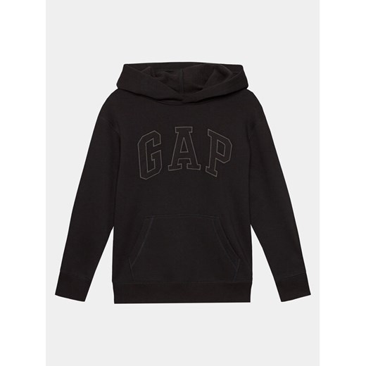 Gap Bluza 710841-00 Czarny Regular Fit ze sklepu MODIVO w kategorii Bluzy chłopięce - zdjęcie 182736354
