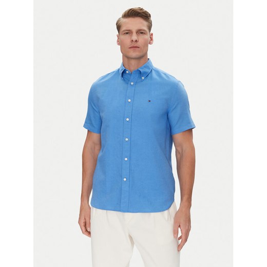 Tommy Hilfiger Koszula MW0MW40703 Niebieski Regular Fit ze sklepu MODIVO w kategorii Koszule męskie - zdjęcie 182736380
