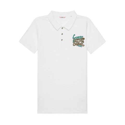 Guess Polo L5GP01 K6XN4 Biały Regular Fit ze sklepu MODIVO w kategorii T-shirty chłopięce - zdjęcie 182736403