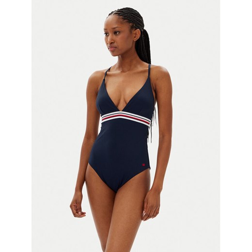 Tommy Hilfiger Strój kąpielowy UW0UW05847 Granatowy ze sklepu MODIVO w kategorii Stroje kąpielowe - zdjęcie 182736404