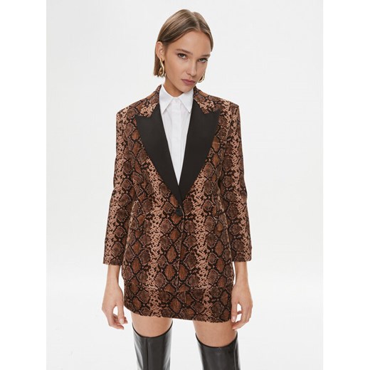 Pinko Marynarka Ginger 102481 A1EK Brązowy Regular Fit ze sklepu MODIVO w kategorii Marynarki damskie - zdjęcie 182736432