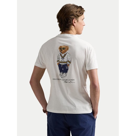 Polo Ralph Lauren T-Shirt 710969631001 Biały Custom Slim Fit ze sklepu MODIVO w kategorii T-shirty męskie - zdjęcie 182736433