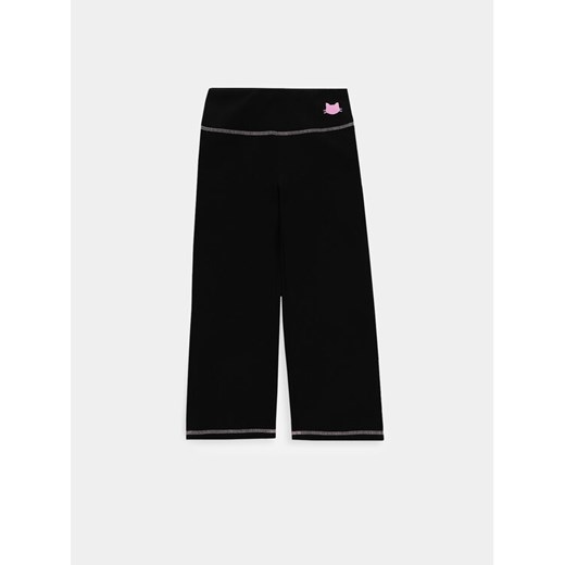 Coccodrillo Legginsy WC4122701CEK Czarny Regular Fit ze sklepu MODIVO w kategorii Spodnie dziewczęce - zdjęcie 182736444