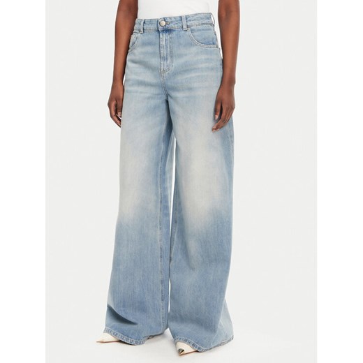 TWINSET Jeansy 251TT2260 Niebieski Wide Leg ze sklepu MODIVO w kategorii Jeansy damskie - zdjęcie 182736541
