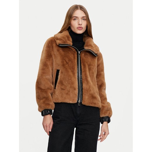 Dixie Futro V330K002A Brązowy Regular Fit ze sklepu MODIVO w kategorii Futra damskie - zdjęcie 182736561