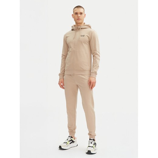 EA7 Emporio Armani Dres 8NPV63 PJVRZ U6155 Beżowy Regular Fit ze sklepu MODIVO w kategorii Dresy męskie - zdjęcie 182736574