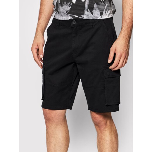 Only & Sons Szorty materiałowe Cam 22016689 Czarny Regular Fit ze sklepu MODIVO w kategorii Spodenki męskie - zdjęcie 182736582