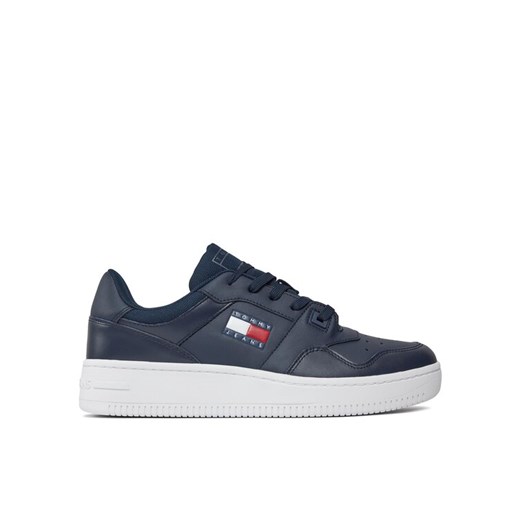 Tommy Jeans Sneakersy Tjm Retro Basket Ess EM0EM01395 Granatowy ze sklepu MODIVO w kategorii Buty sportowe męskie - zdjęcie 182736620