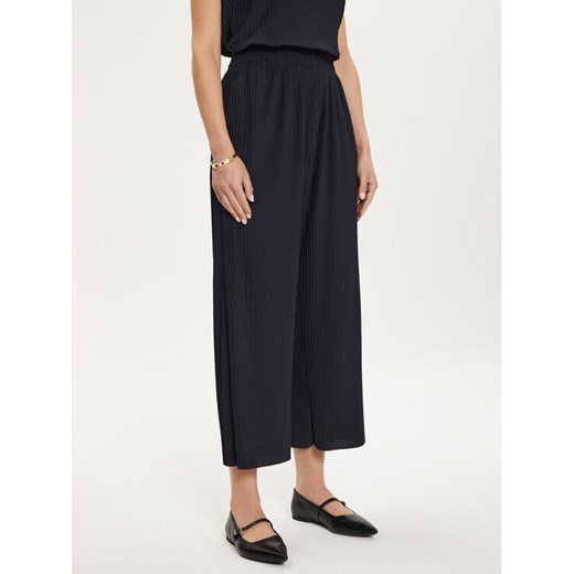 Max Mara Leisure Spodnie materiałowe Rolanda 24267860 Granatowy Relaxed Fit ze sklepu MODIVO w kategorii Spodnie damskie - zdjęcie 182736624