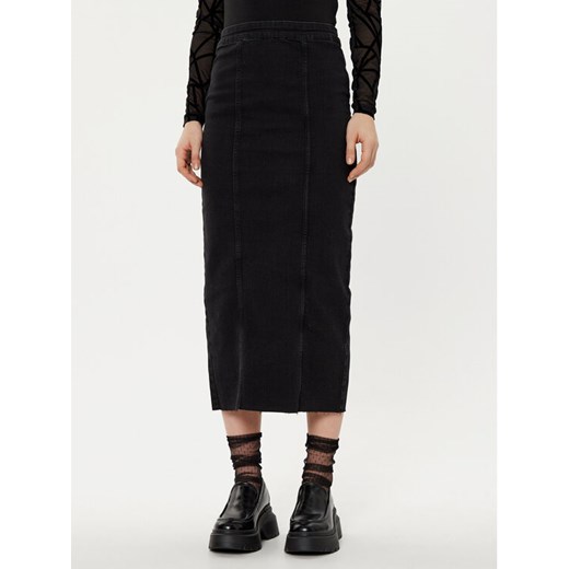 Vero Moda Spódnica jeansowa Medusa 10321775 Czarny Regular Fit ze sklepu MODIVO w kategorii Spódnice - zdjęcie 182736663