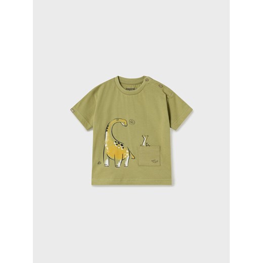 Mayoral T-Shirt 1027 Zielony Regular Fit ze sklepu MODIVO w kategorii Koszulki niemowlęce - zdjęcie 182736681