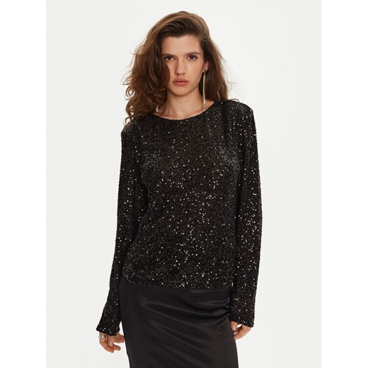 Bruuns Bazaar Bluzka Casi BBW4193 Czarny Regular Fit ze sklepu MODIVO w kategorii Bluzki damskie - zdjęcie 182736693
