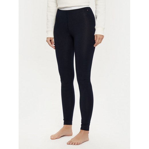 Tommy Hilfiger Legginsy UW0UW05576 Granatowy Slim Fit ze sklepu MODIVO w kategorii Spodnie damskie - zdjęcie 182736694