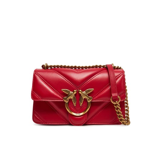PINKO Torebka Love One Mini Light Cl 104550 A26Z Czerwony ze sklepu MODIVO w kategorii Listonoszki - zdjęcie 182736720