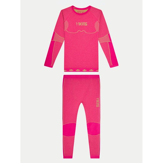 Viking Komplet bielizny termoaktywnej Riko Kids Set 500/14/3030/48 Różowy Skinny Fit ze sklepu MODIVO w kategorii Piżamy dziecięce - zdjęcie 182736771