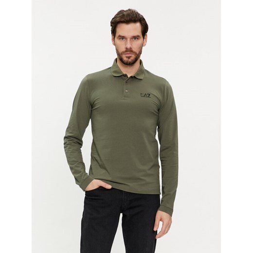 EA7 Emporio Armani Polo 8NPF05 PJM5Z 1846 Zielony Regular Fit ze sklepu MODIVO w kategorii T-shirty męskie - zdjęcie 182736800