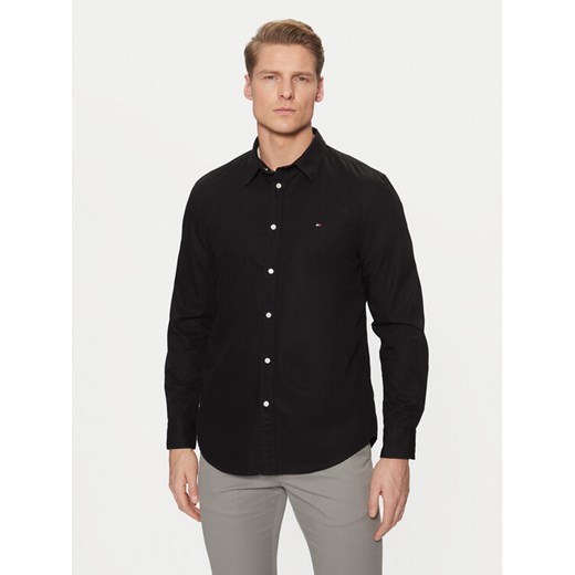 Tommy Hilfiger Koszula MW0MW38137 Czarny Slim Fit ze sklepu MODIVO w kategorii Koszule męskie - zdjęcie 182736880