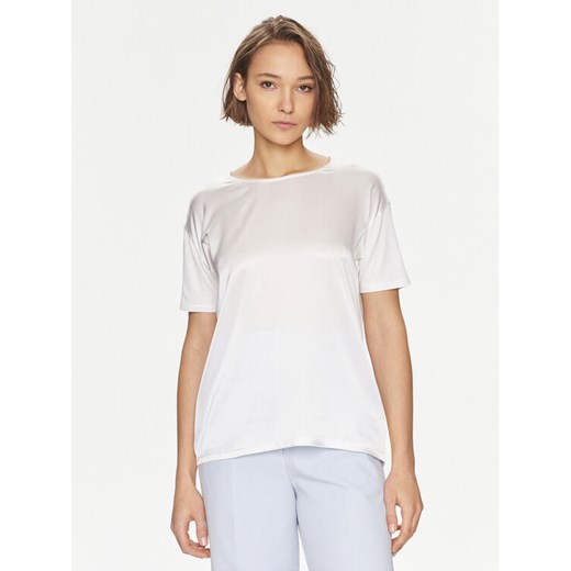 Boss T-Shirt Esandy 50457656 Écru Relaxed Fit ze sklepu MODIVO w kategorii Bluzki damskie - zdjęcie 182736961