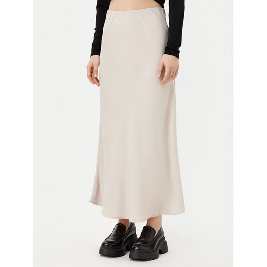 Pieces Spódnica midi Franan 17116541 Beżowy Regular Fit ze sklepu MODIVO w kategorii Spódnice - zdjęcie 182736993