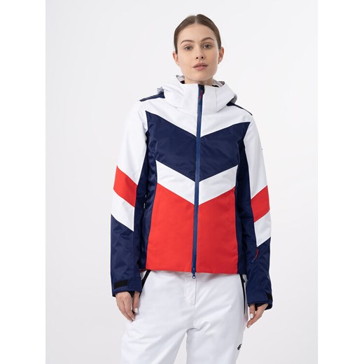4F Kurtka narciarska 4FAW23TTJAF338 Czerwony Slim Fit ze sklepu MODIVO w kategorii Kurtki damskie - zdjęcie 182737033