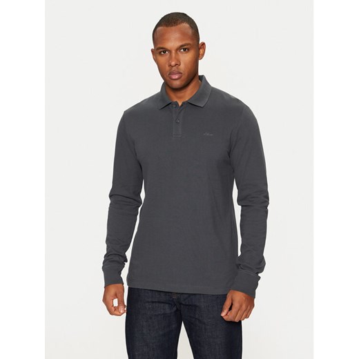 s.Oliver Polo 2153544 Szary Regular Fit ze sklepu MODIVO w kategorii T-shirty męskie - zdjęcie 182737052