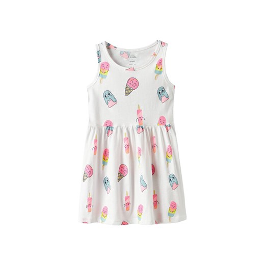 NAME IT Sukienka codzienna Vineo 13230153 Biały Regular Fit ze sklepu MODIVO w kategorii Sukienki dziewczęce - zdjęcie 182737154
