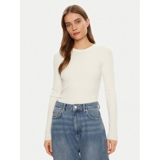 JJXX Sweter Jodi 12250072 Biały Slim Fit ze sklepu MODIVO w kategorii Swetry damskie - zdjęcie 182737164