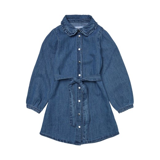 Vero Moda Girl Sukienka jeansowa 10279672 Niebieski Regular Fit ze sklepu MODIVO w kategorii Sukienki dziewczęce - zdjęcie 182737203