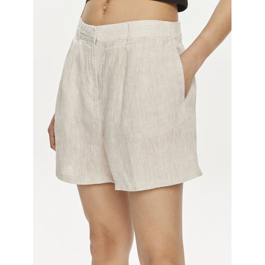 Gina Tricot Szorty materiałowe 22174 Beżowy Regular Fit Gina Tricot L MODIVO