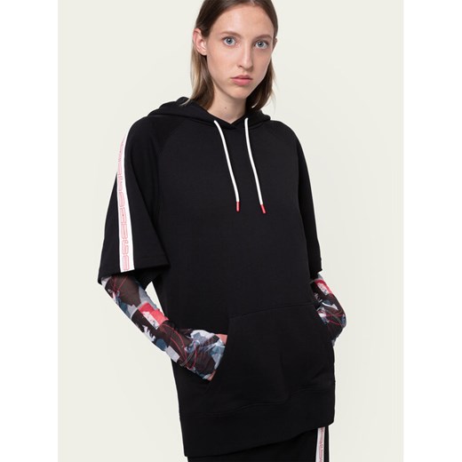 Hugo Bluza Denty 50431938 Czarny Regular Fit ze sklepu MODIVO w kategorii Bluzy damskie - zdjęcie 182737312