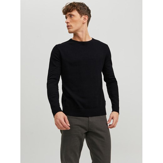 Jack&Jones Sweter Emil 12208364 Czarny Regular Fit ze sklepu MODIVO w kategorii Swetry męskie - zdjęcie 182737362