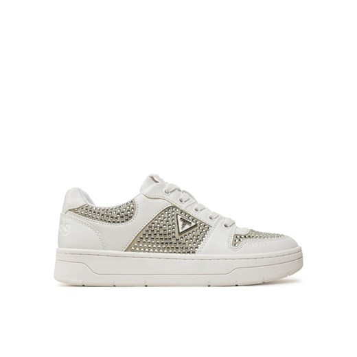 Guess Sneakersy Naresa2 FLFNRS ELE12 Biały ze sklepu MODIVO w kategorii Buty sportowe damskie - zdjęcie 182737410