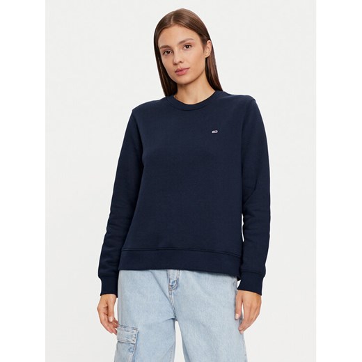 Tommy Jeans Bluza DW0DW19959 Granatowy Regular Fit ze sklepu MODIVO w kategorii Bluzy damskie - zdjęcie 182737453