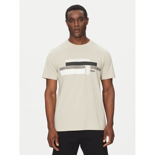 BOSS T-Shirt Glamping 50538923 Beżowy Relaxed Fit ze sklepu MODIVO w kategorii T-shirty męskie - zdjęcie 182737534