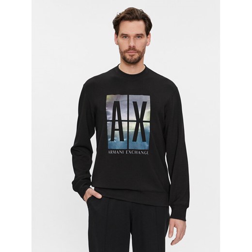 Armani Exchange Bluza 3DZMJE ZJZDZ 1200 Czarny Regular Fit ze sklepu MODIVO w kategorii Bluzy męskie - zdjęcie 182737610
