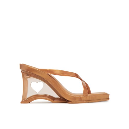 Melissa Japonki Melissa Glass Heel Ad 35801 Złoty ze sklepu MODIVO w kategorii Klapki damskie - zdjęcie 182737614