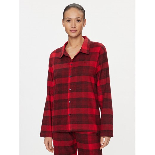 Calvin Klein Underwear Koszulka piżamowa 000QS7034E Czerwony Relaxed Fit ze sklepu MODIVO w kategorii Piżamy damskie - zdjęcie 182737620