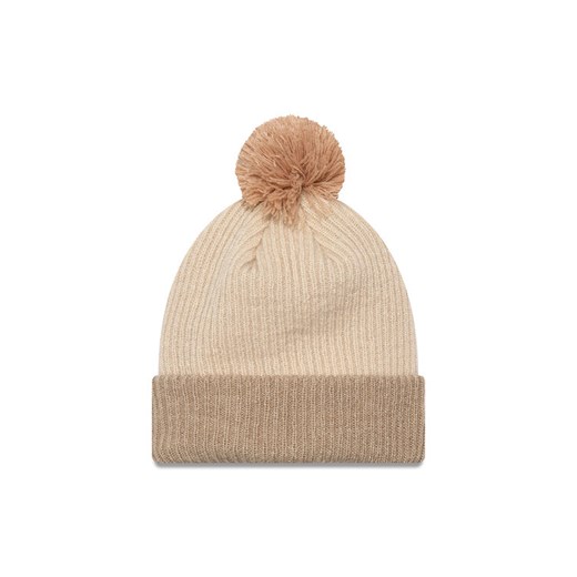New Era Czapka Wmns Block Pom 60565274 Beżowy ze sklepu MODIVO w kategorii Czapki zimowe damskie - zdjęcie 182737641