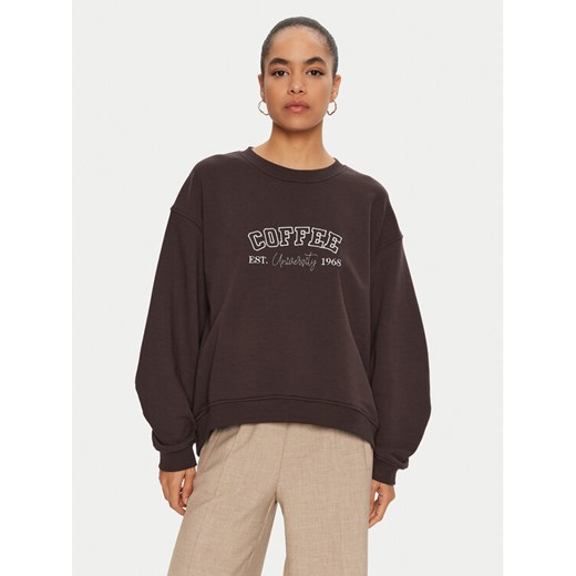 ViCOLO Bluza RS0059 Brązowy Relaxed Fit ze sklepu MODIVO w kategorii Bluzy damskie - zdjęcie 182737711