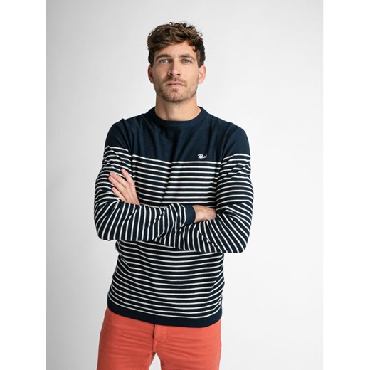 Petrol Industries Sweter M-1030-KWR201 Granatowy Regular Fit ze sklepu MODIVO w kategorii Swetry męskie - zdjęcie 182737732