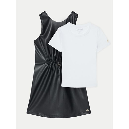 Guess Sukienka elegancka J5RK34 K8GF0 Czarny Regular Fit ze sklepu MODIVO w kategorii Sukienki dziewczęce - zdjęcie 182737754