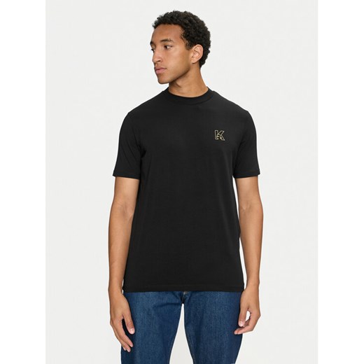KARL LAGERFELD T-Shirt 755030 544221 Czarny Regular Fit ze sklepu MODIVO w kategorii T-shirty męskie - zdjęcie 182737770