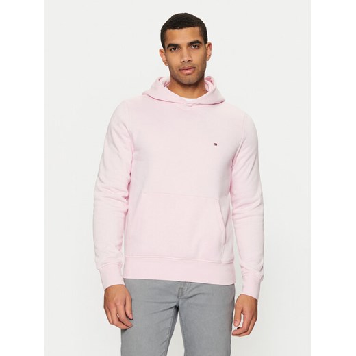 Tommy Hilfiger Bluza Flag Logo MW0MW34266 Różowy Regular Fit ze sklepu MODIVO w kategorii Bluzy męskie - zdjęcie 182737822