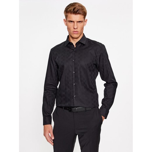Hugo Koszula Kenno 50500965 Czarny Slim Fit ze sklepu MODIVO w kategorii Koszule męskie - zdjęcie 182737831