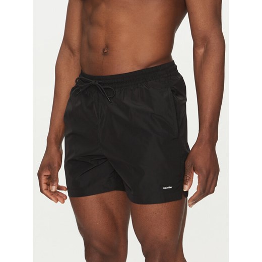 Calvin Klein Swimwear Szorty kąpielowe KM0KM01111 Czarny Regular Fit L MODIVO