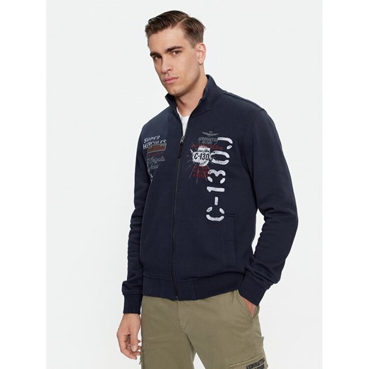 Aeronautica Militare Bluza 232FE1819F511 Granatowy Regular Fit ze sklepu MODIVO w kategorii Bluzy męskie - zdjęcie 182737844