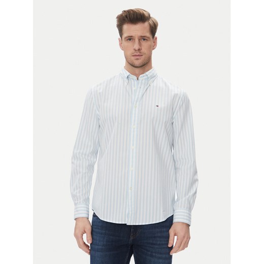 Tommy Hilfiger Koszula MW0MW39159 Błękitny Regular Fit ze sklepu MODIVO w kategorii Koszule męskie - zdjęcie 182737861