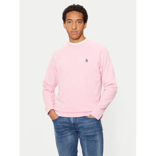 U.S. Polo Assn. Bluza MUP1859 Różowy Regular Fit ze sklepu MODIVO w kategorii Bluzy męskie - zdjęcie 182737881