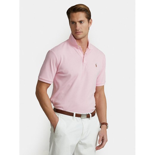 Polo Ralph Lauren Polo 710704319011 Różowy Custom Slim Fit Polo Ralph Lauren XXL MODIVO