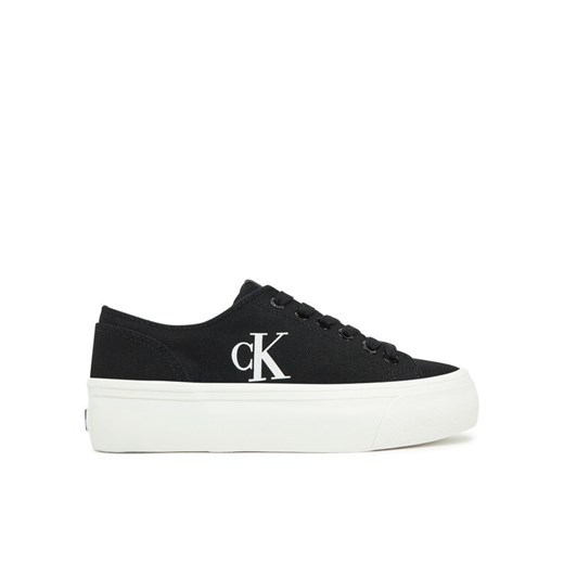 Calvin Klein Jeans Tenisówki Vulc Flatform Low Cv Mg YW0YW01763 Czarny ze sklepu MODIVO w kategorii Trampki damskie - zdjęcie 182737951